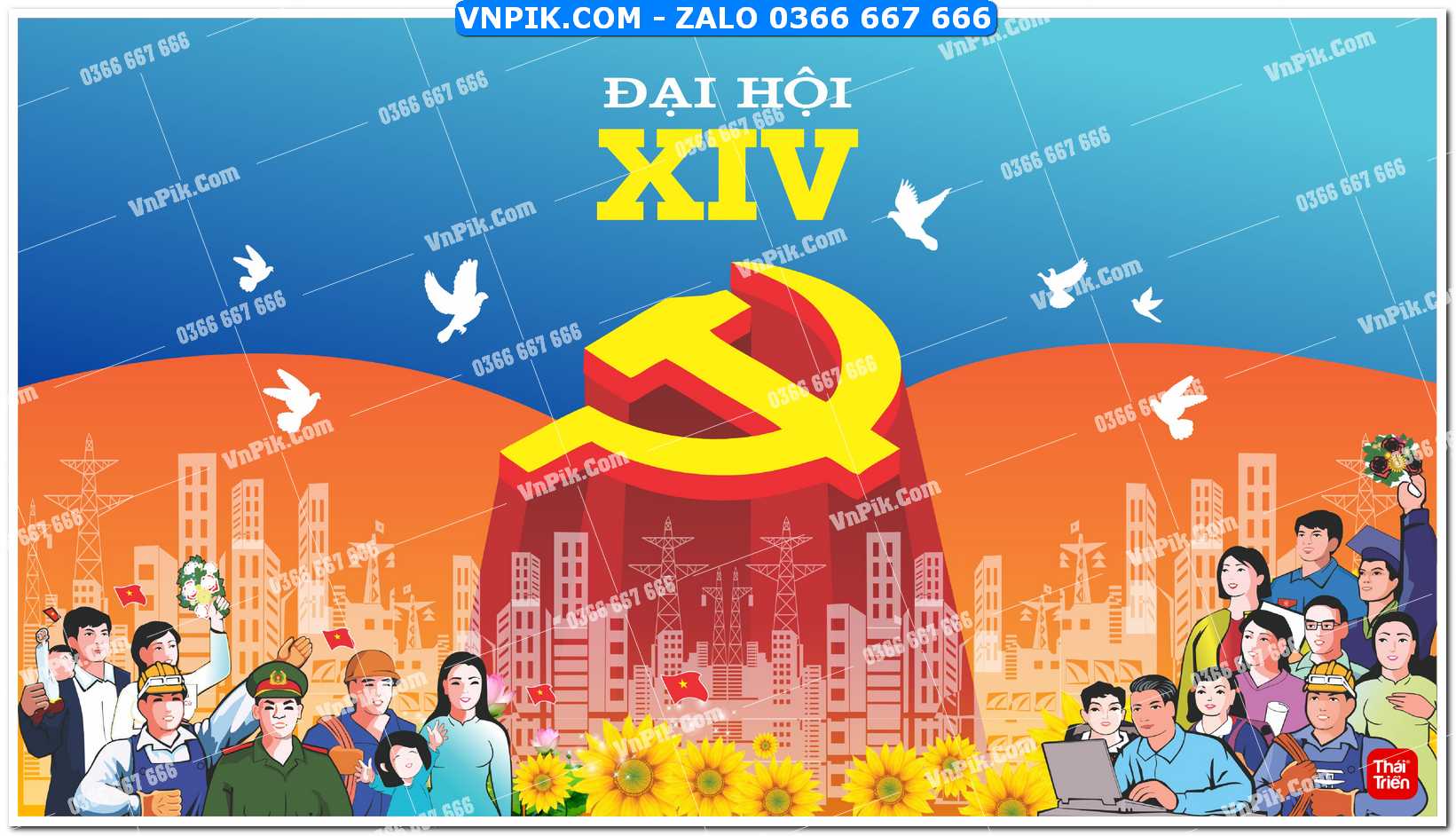 Pano chào mừng đại hội đảng file corel cdr (26)