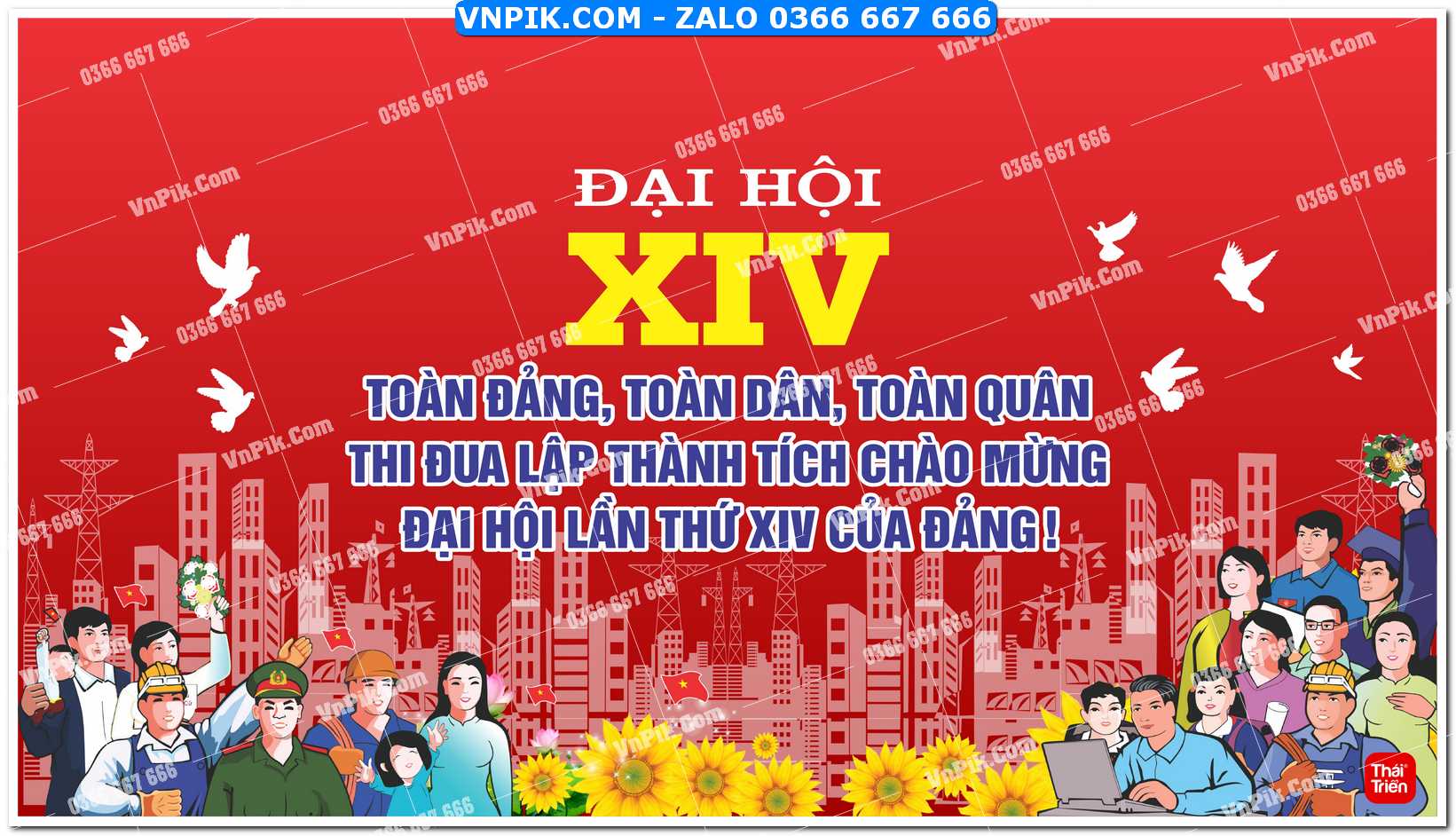 Pano chào mừng đại hội đảng file corel cdr (28)