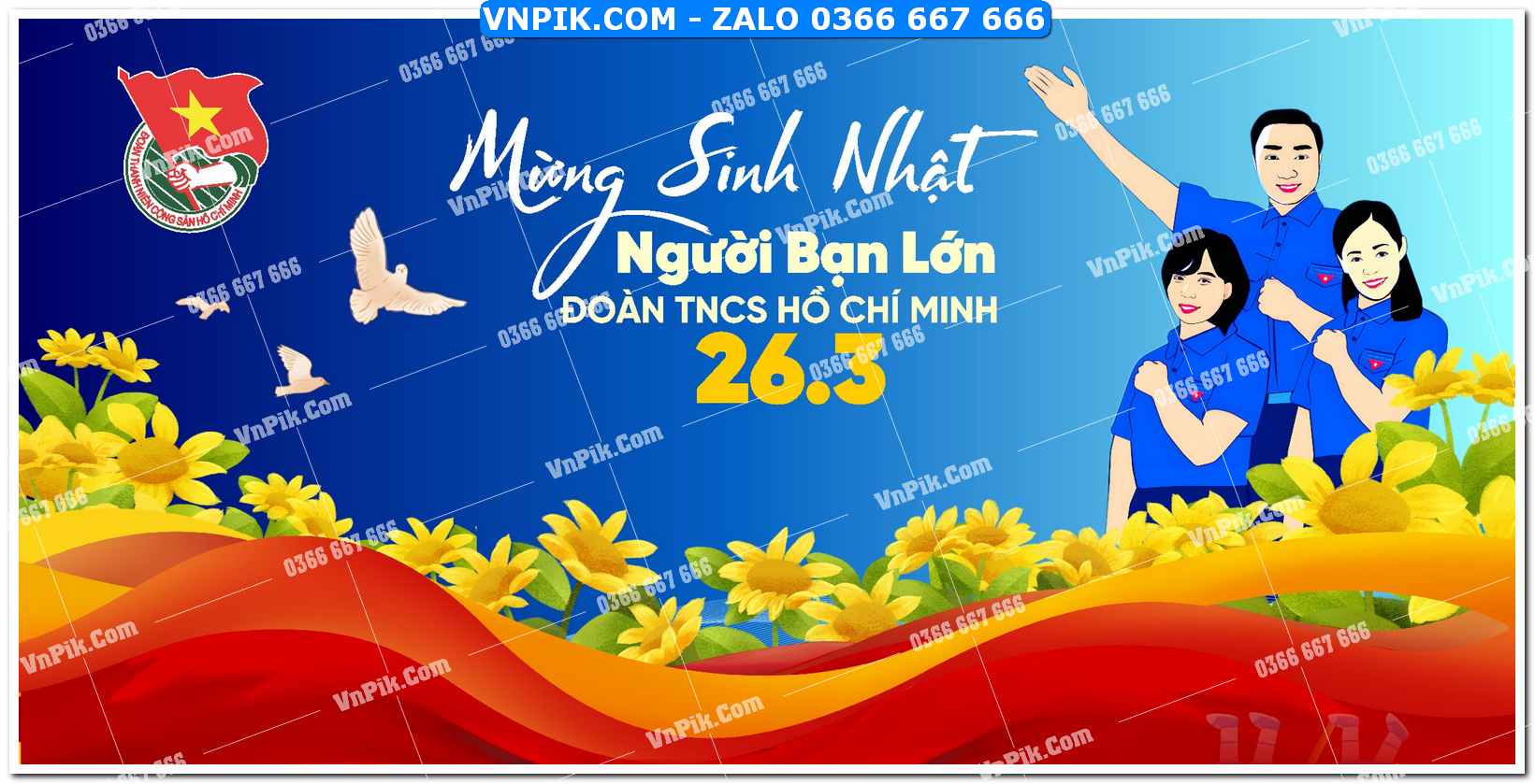 Phông nền ngày thành lập đoàn thanh niên cộng sản hồ chí minh (1)