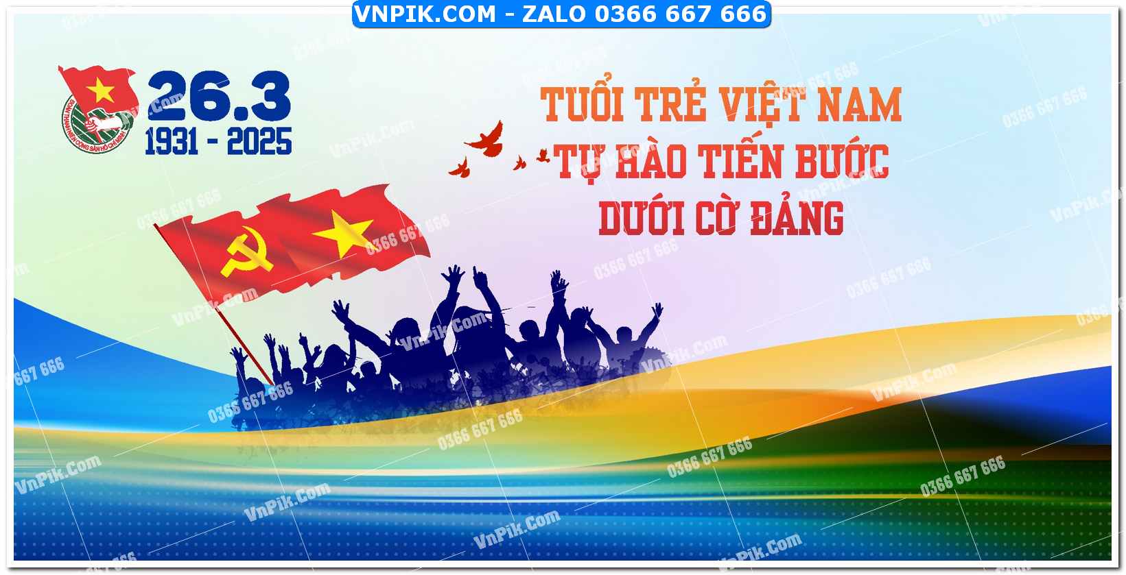 Phông nền ngày thành lập đoàn thanh niên cộng sản hồ chí minh (5)