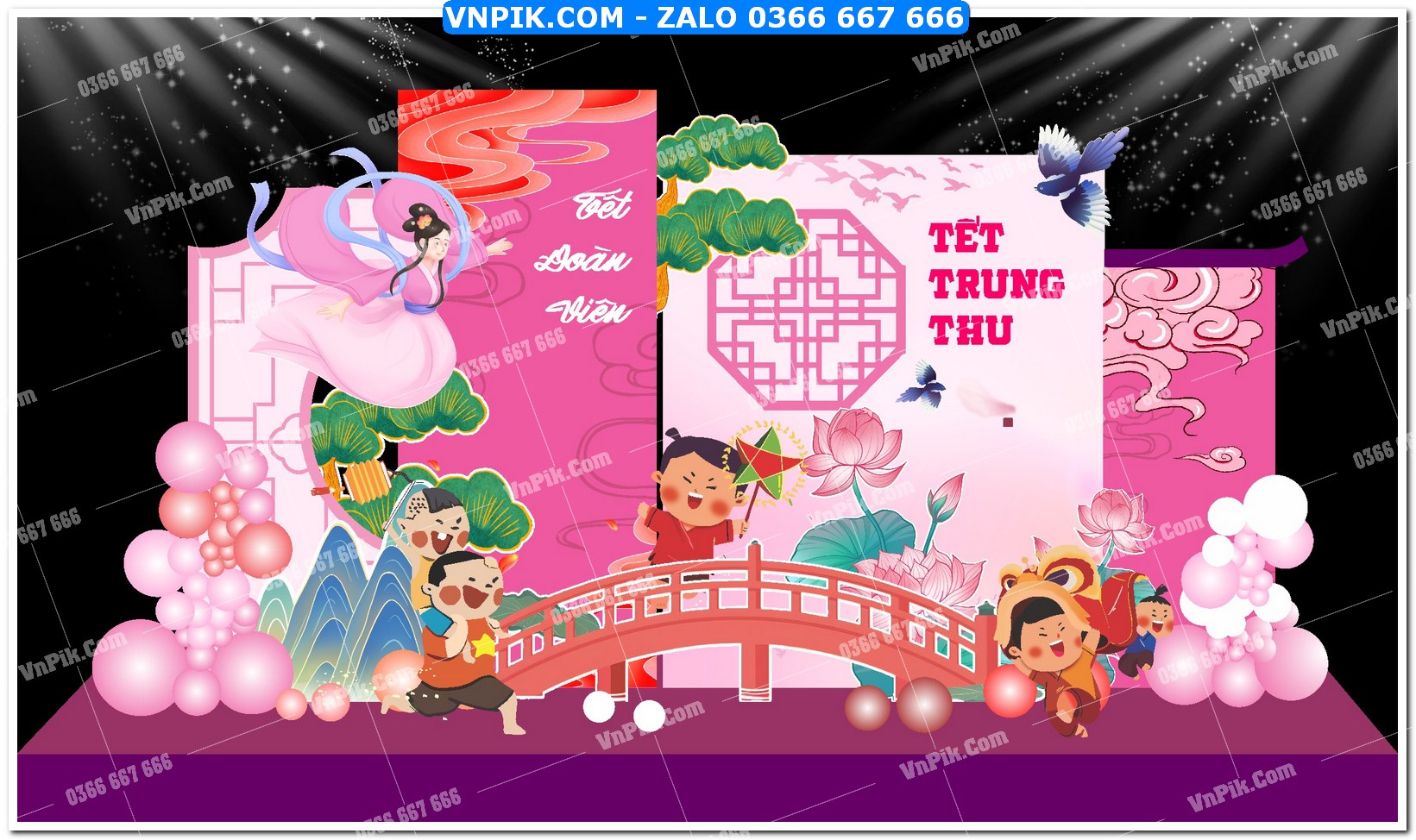 Phông nền trung thu – Vui hội trăng rằm (12)