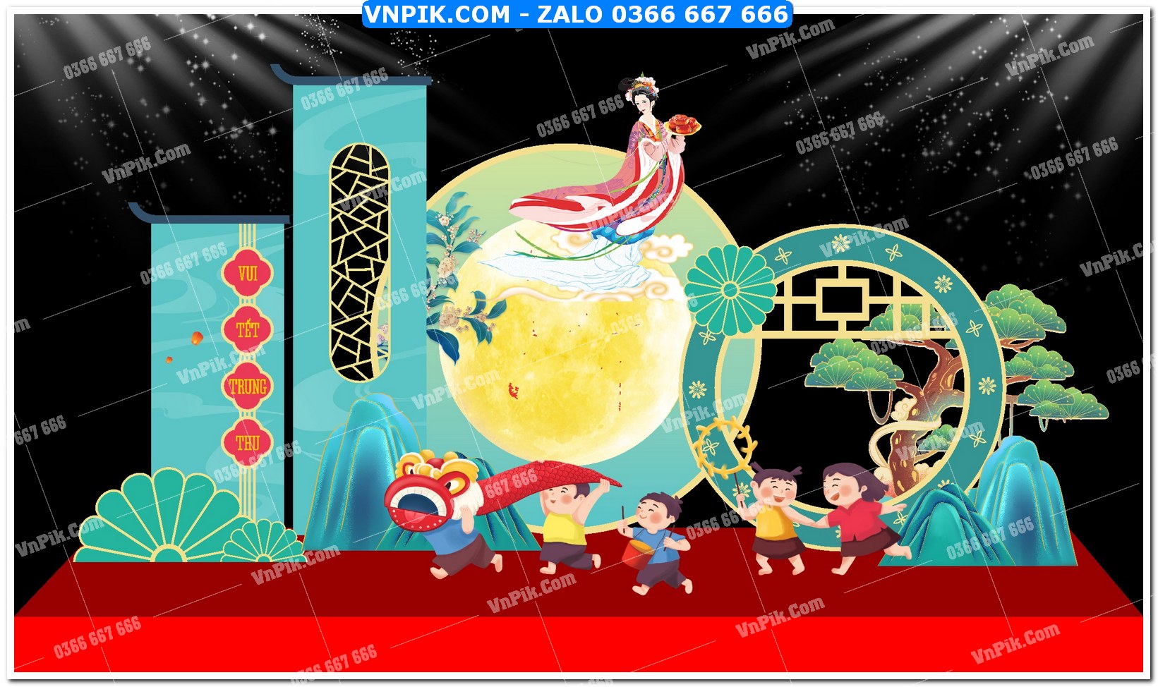 Phông nền trung thu – Vui hội trăng rằm (13)