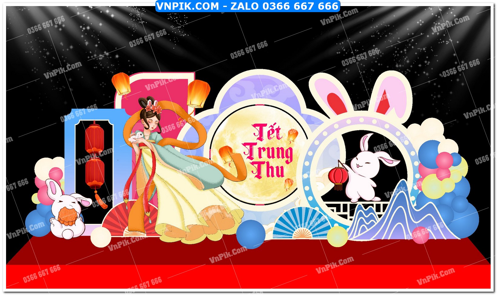 Phông nền trung thu – Vui hội trăng rằm (2)
