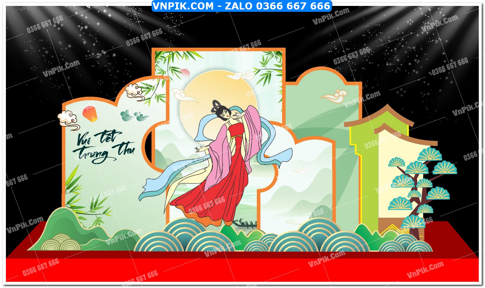 Phông nền trung thu – Vui hội trăng rằm (3)