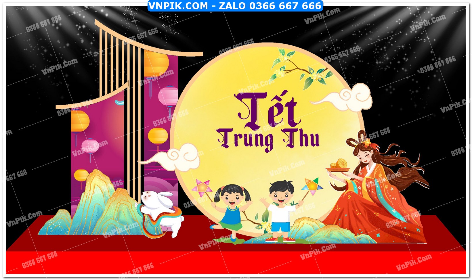 Phông nền trung thu – Vui hội trăng rằm (6)