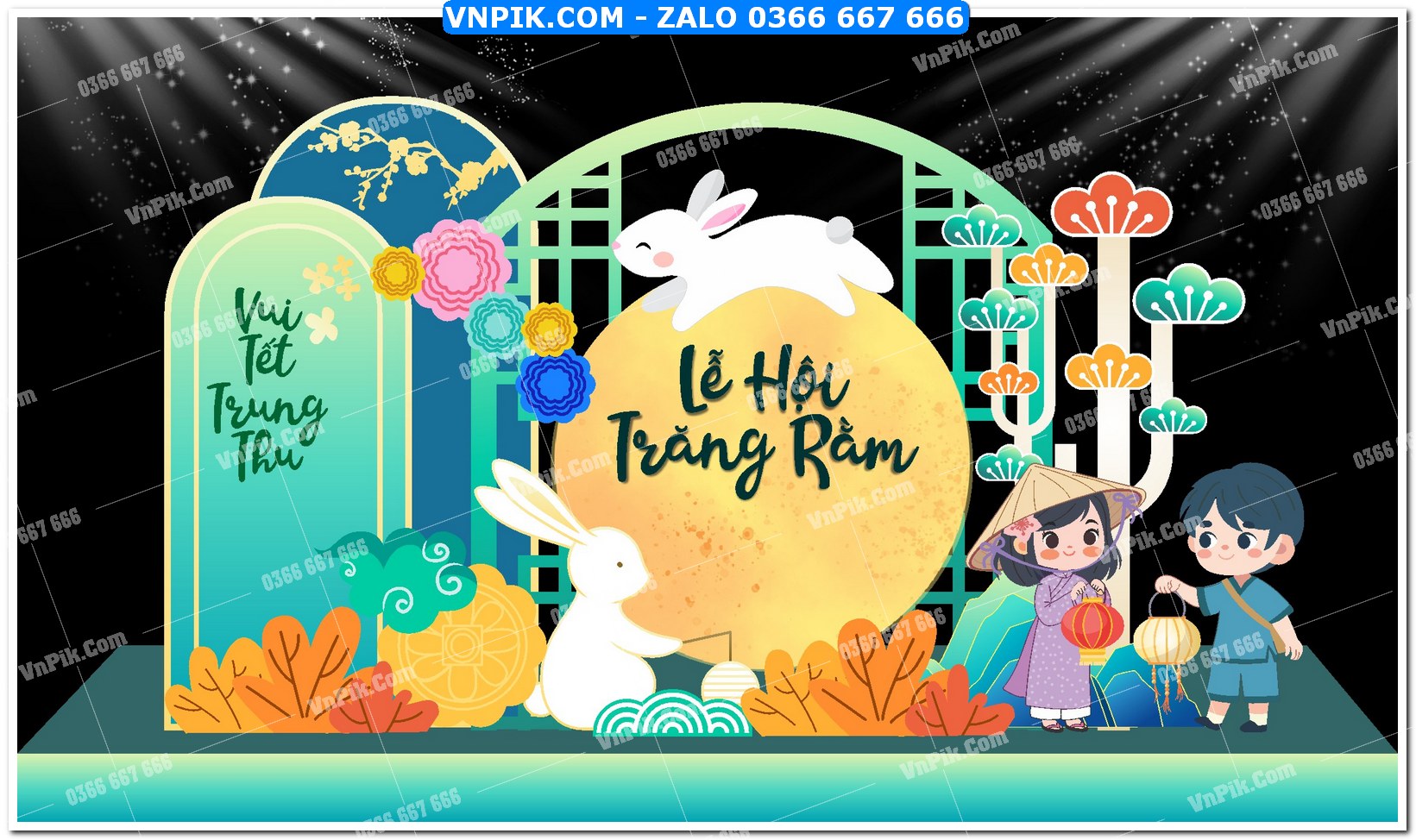 Phông nền trung thu – Vui hội trăng rằm (9)