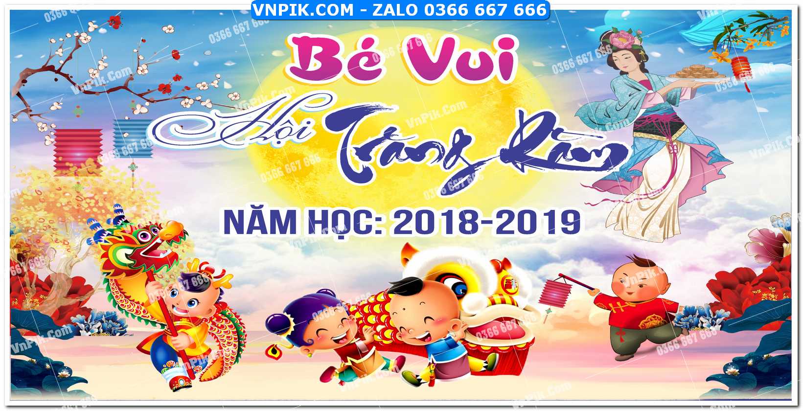 Phông nền trung thu – Vui hội trăng rằm (204)