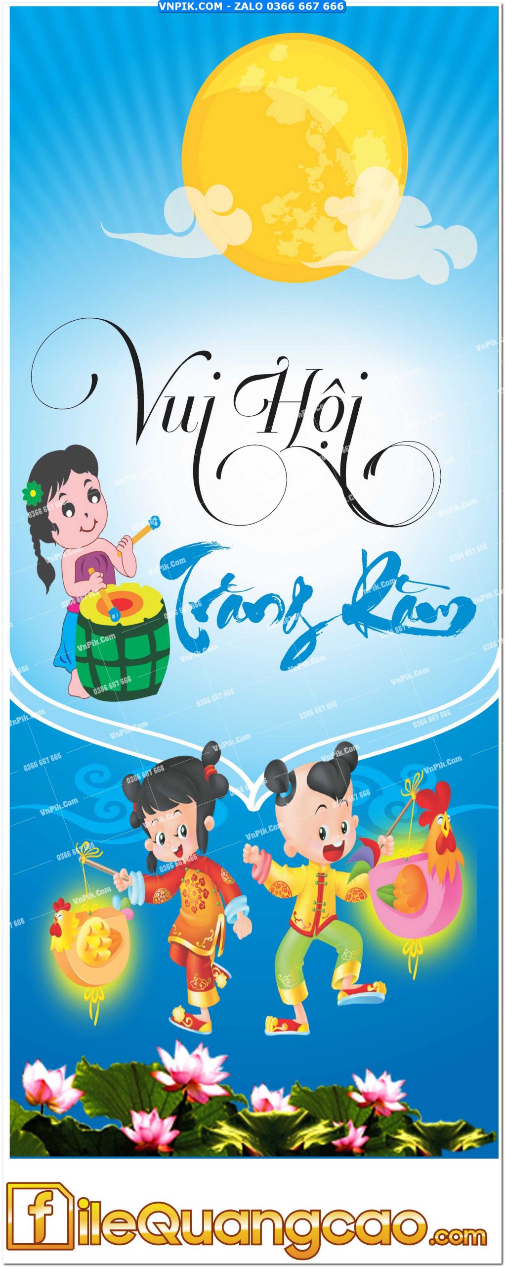 Phông nền trung thu – Vui hội trăng rằm (214)