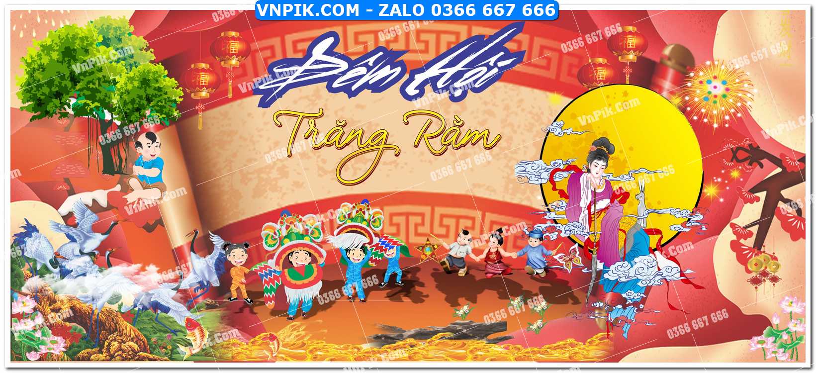Phông nền trung thu – Vui hội trăng rằm (216)