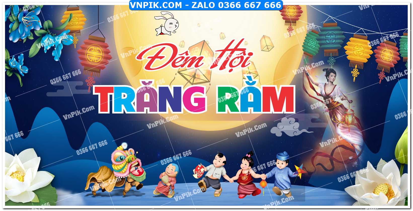 Phông nền trung thu – Vui hội trăng rằm (236)