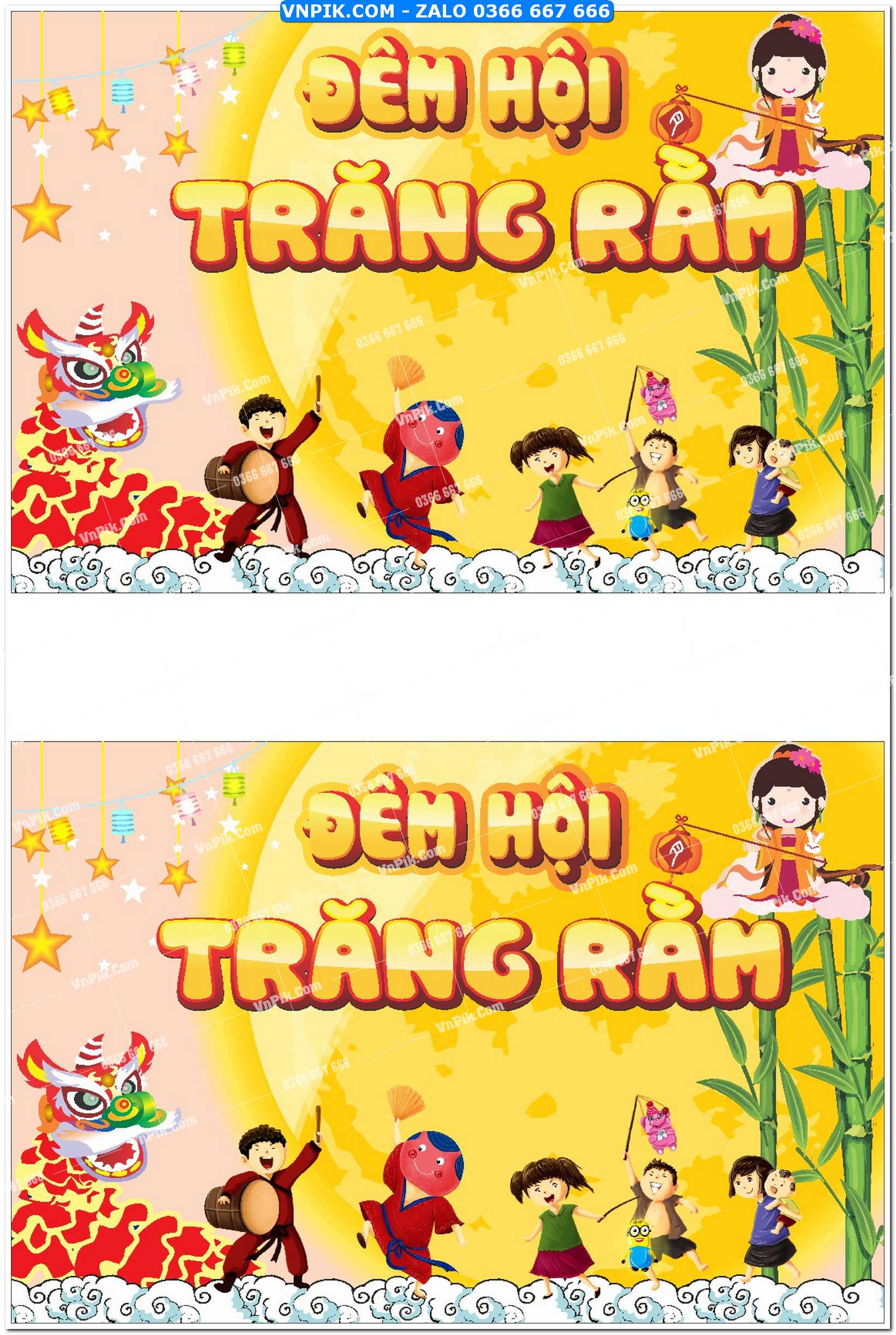Phông nền trung thu – Vui hội trăng rằm (240)
