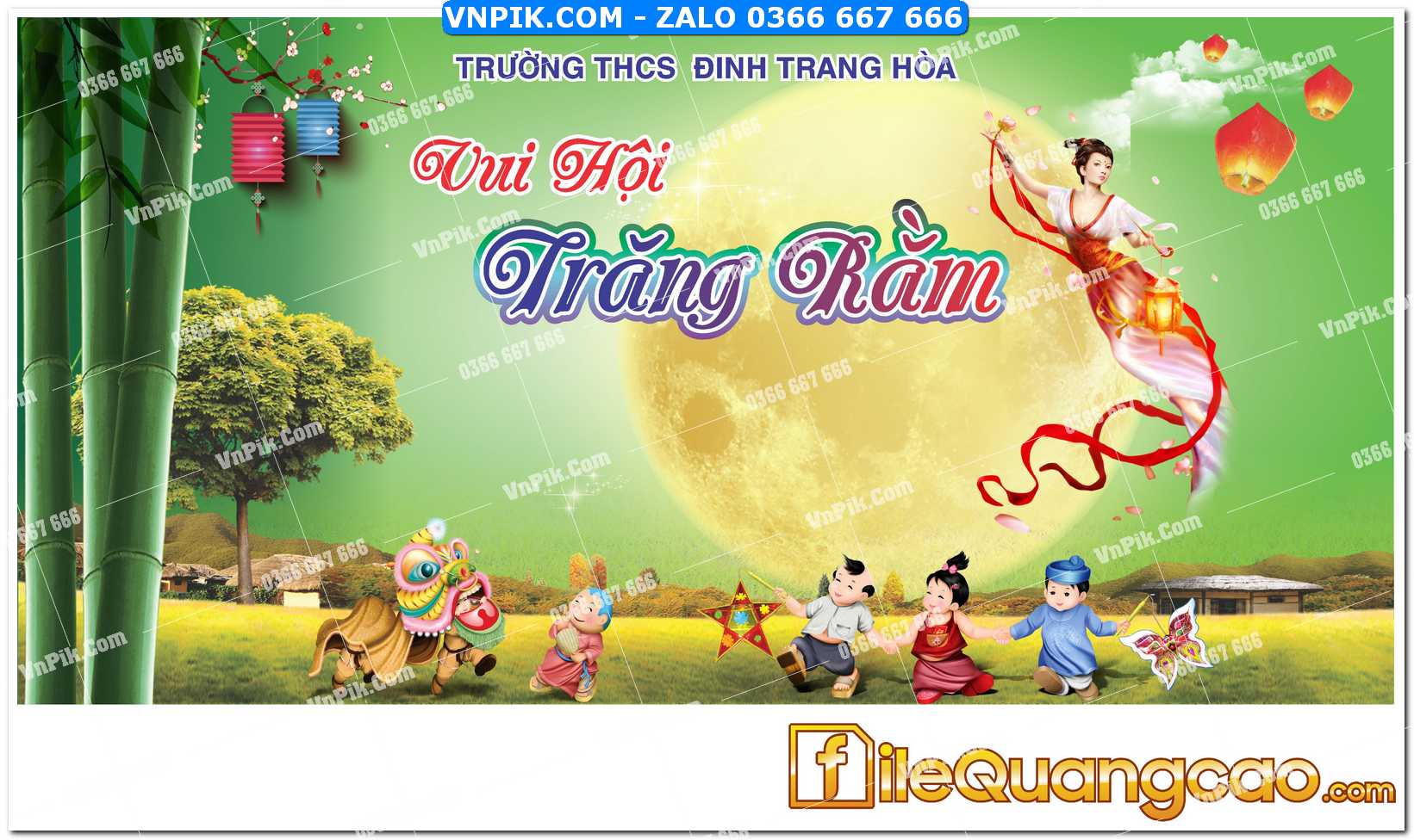 Phông nền trung thu – Vui hội trăng rằm (273)