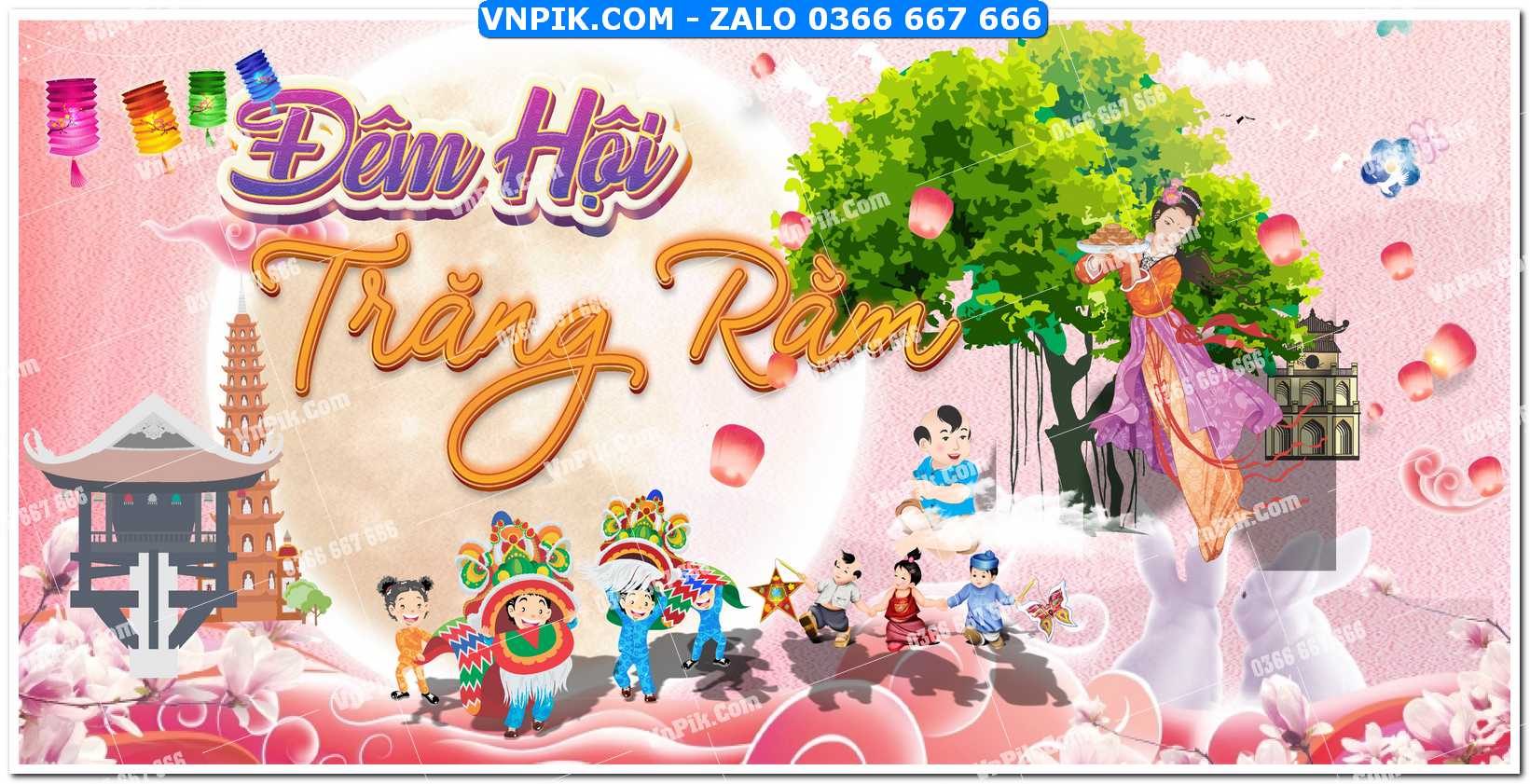 Phông nền trung thu – Vui hội trăng rằm (286)