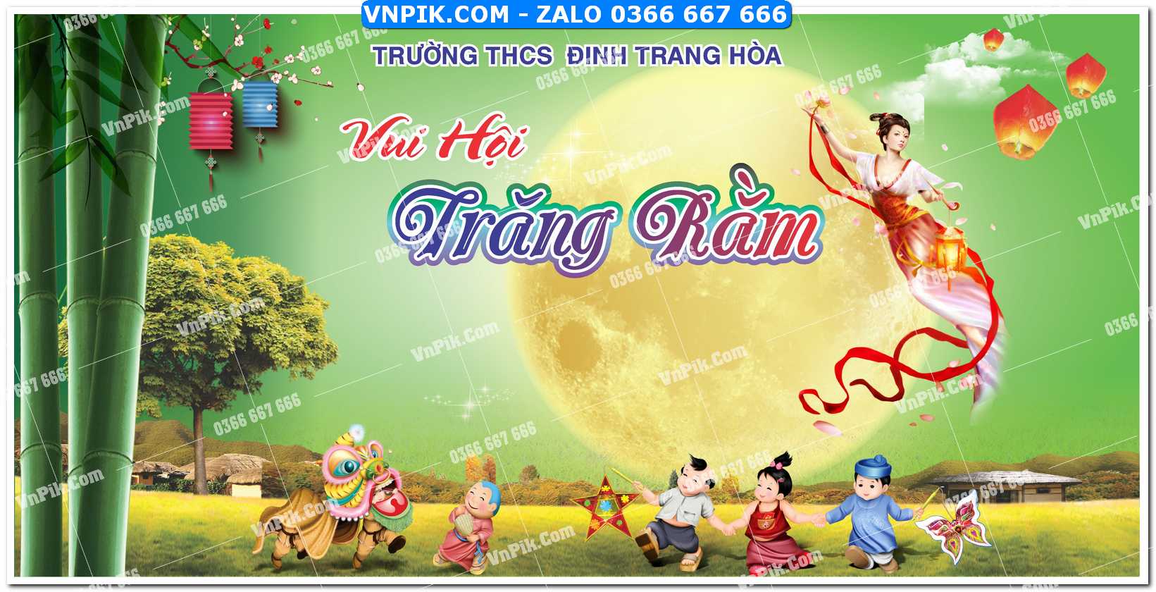Phông nền trung thu – Vui hội trăng rằm (289)