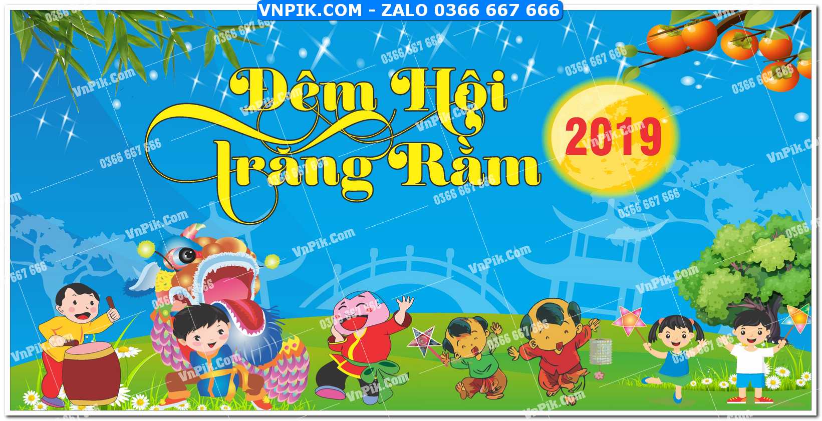 Phông nền trung thu – Vui hội trăng rằm (291)