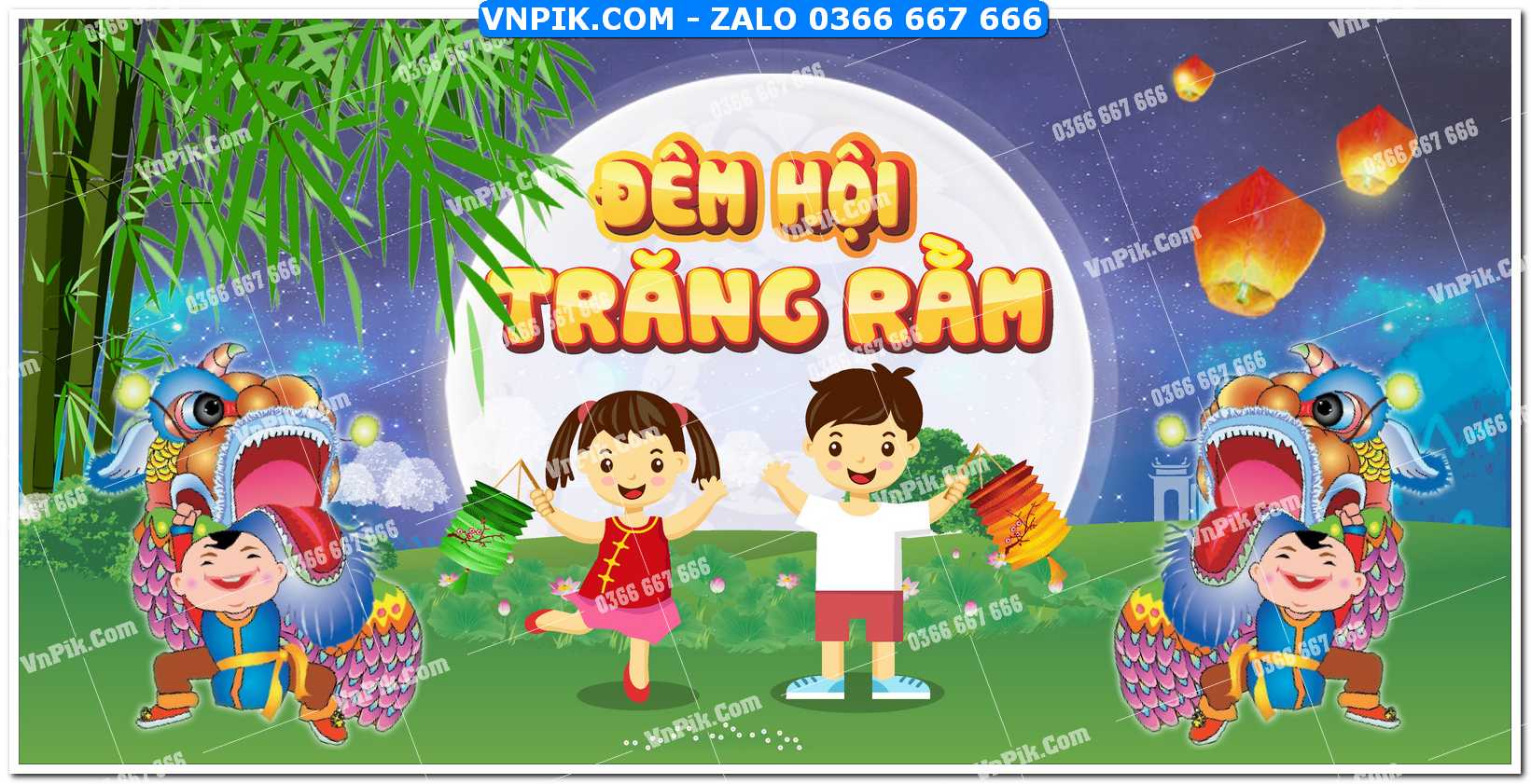 Phông nền trung thu – Vui hội trăng rằm (296)