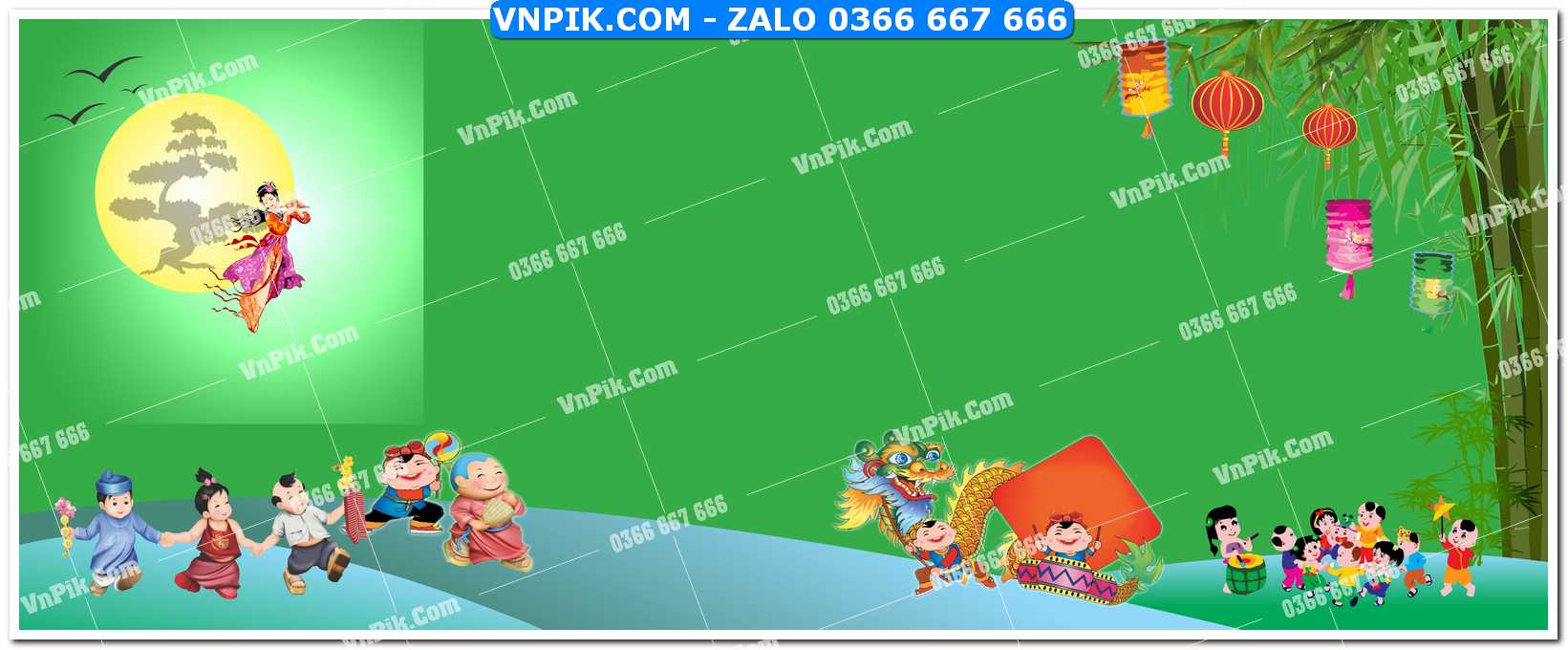 Phông nền trung thu – Vui hội trăng rằm (323)