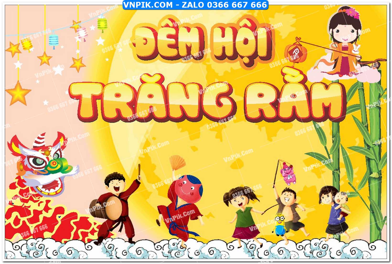 Phông nền trung thu – Vui hội trăng rằm (327)