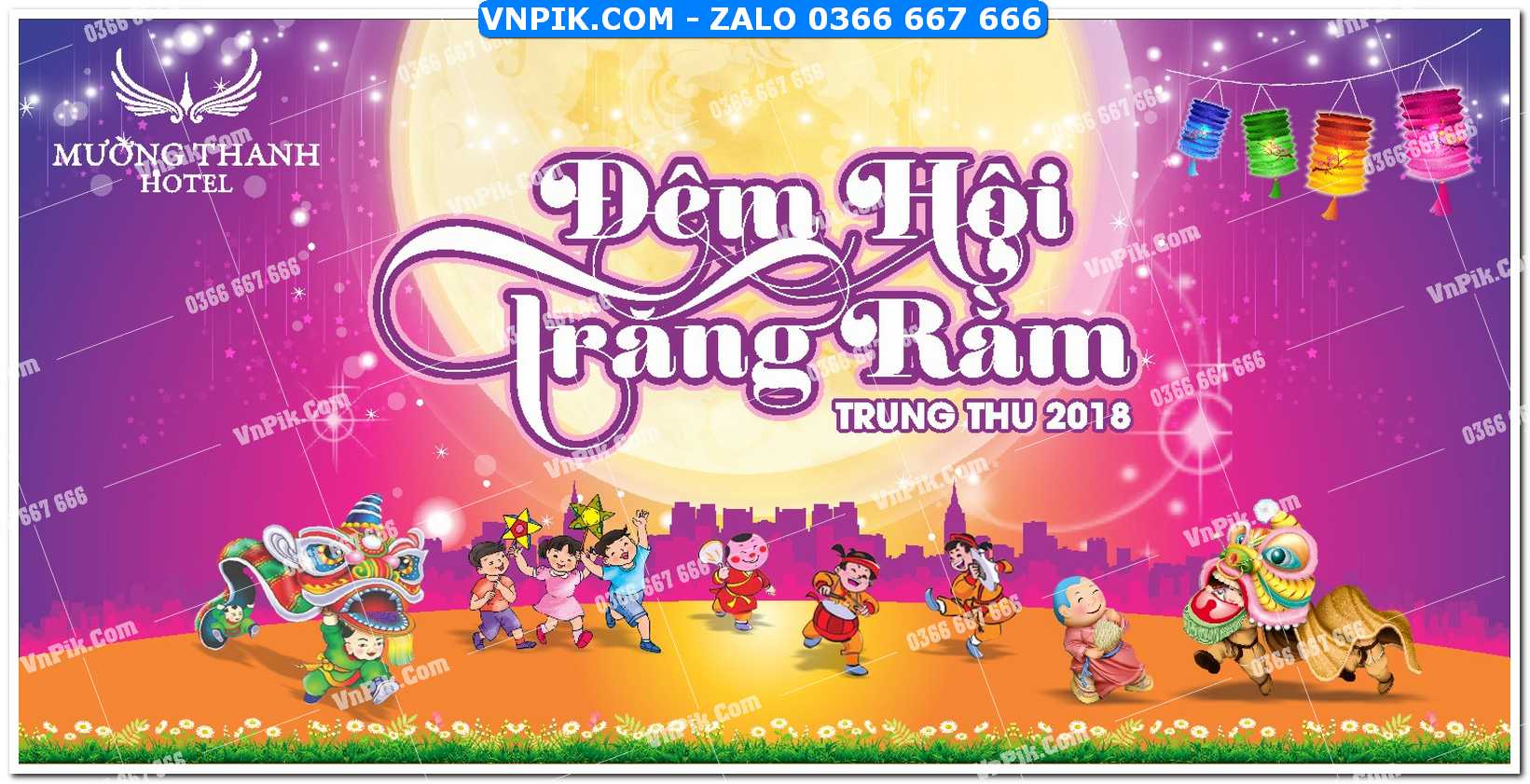 Phông nền trung thu – Vui hội trăng rằm (338)