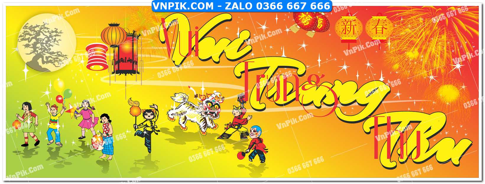 Phông nền trung thu – Vui hội trăng rằm (339)