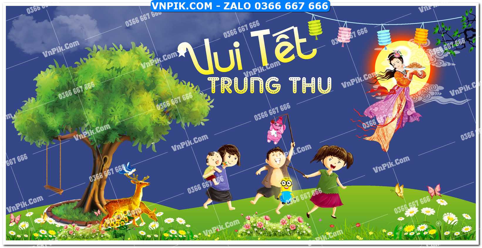 Phông nền trung thu – Vui hội trăng rằm (36)