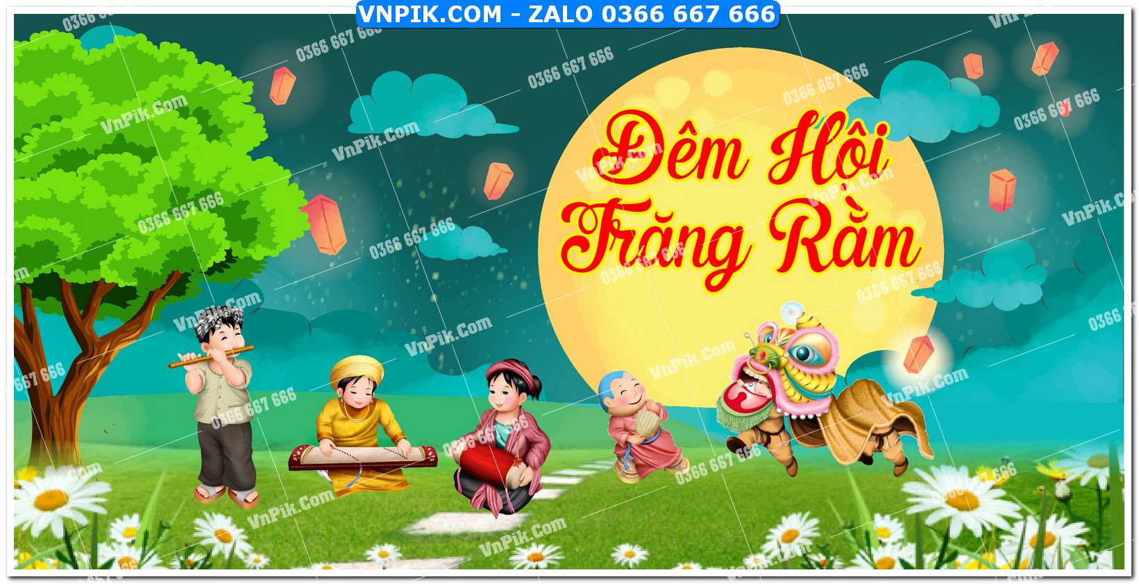 Phông nền trung thu – Vui hội trăng rằm (38)