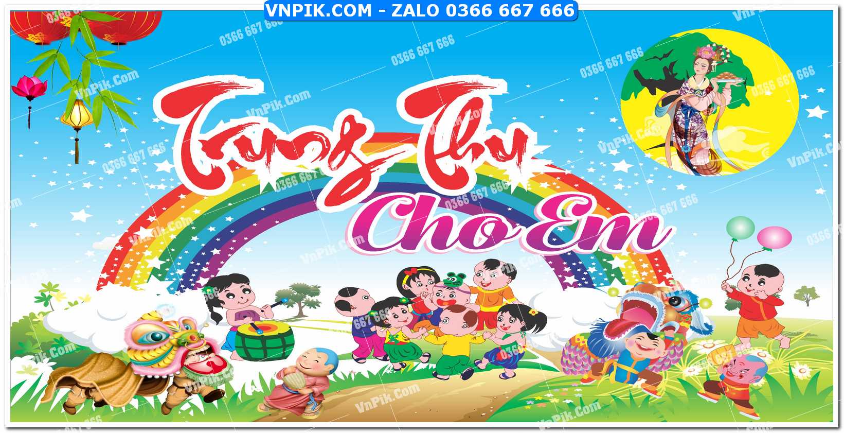 Phông nền trung thu – Vui hội trăng rằm (56)