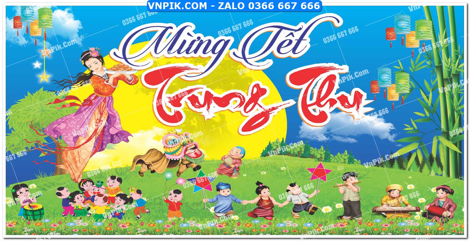 Phông nền trung thu – Vui hội trăng rằm (75)