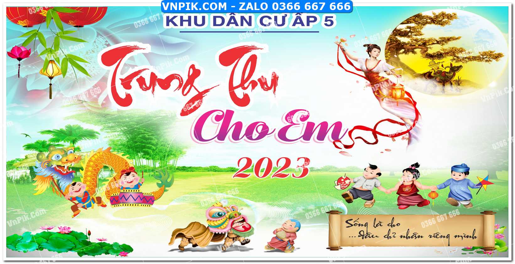 Phông nền trung thu – Vui hội trăng rằm (85)
