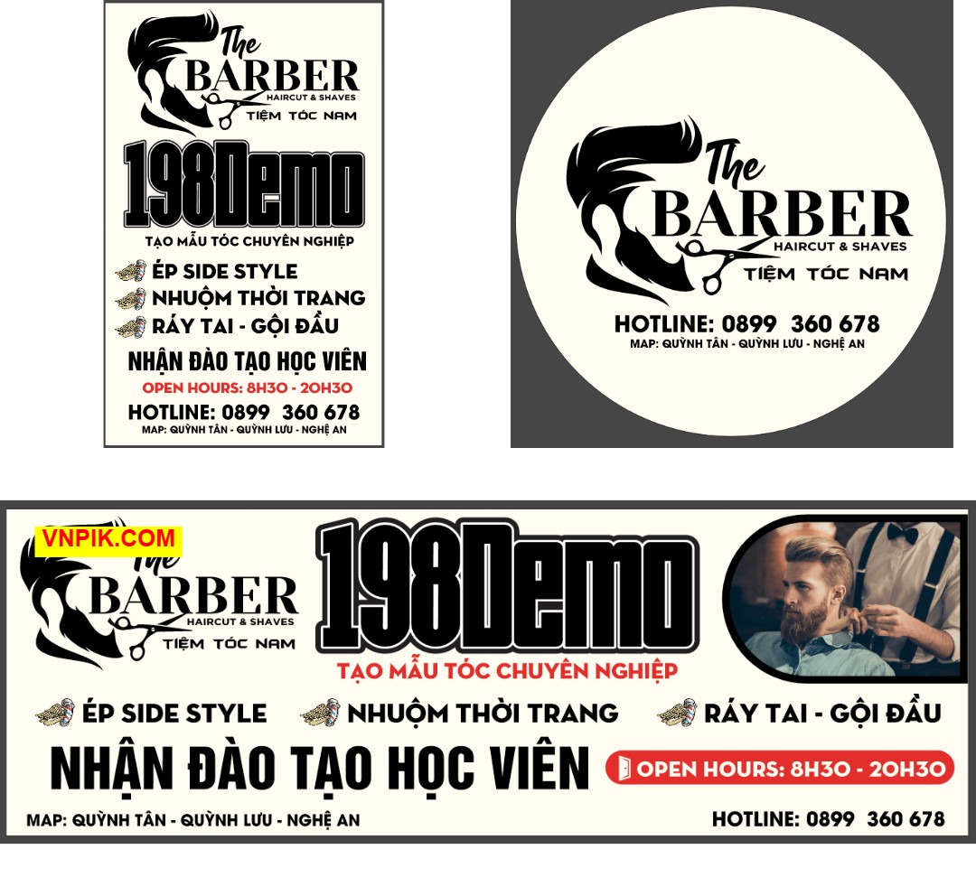 Market The barber tiệm tóc nam – Haircut & Shaves