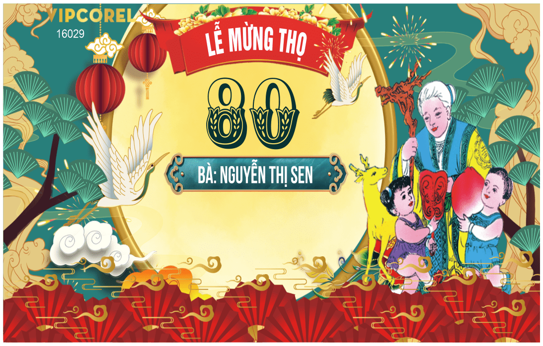 Market Lễ mừng thọ 80 tuổi bà Nguyễn Thị Sen 2025