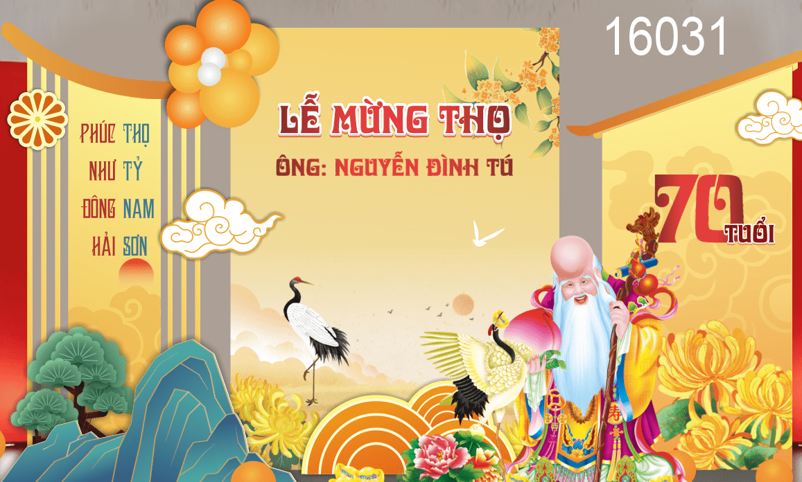 Market check in chụp ảnh Lễ Mừng Thọ 2026 file corel