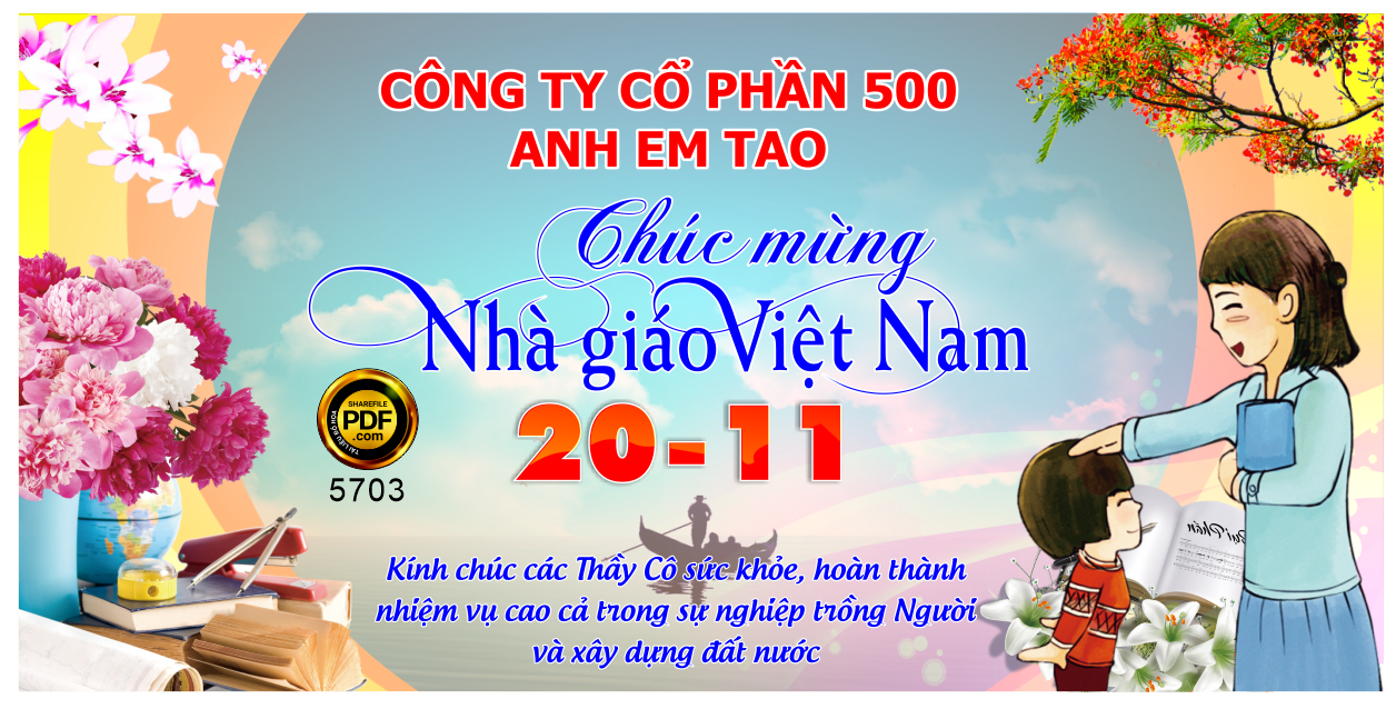 Phông chúc mừng ngày nhà giáo Việt Nam 20-11 2022