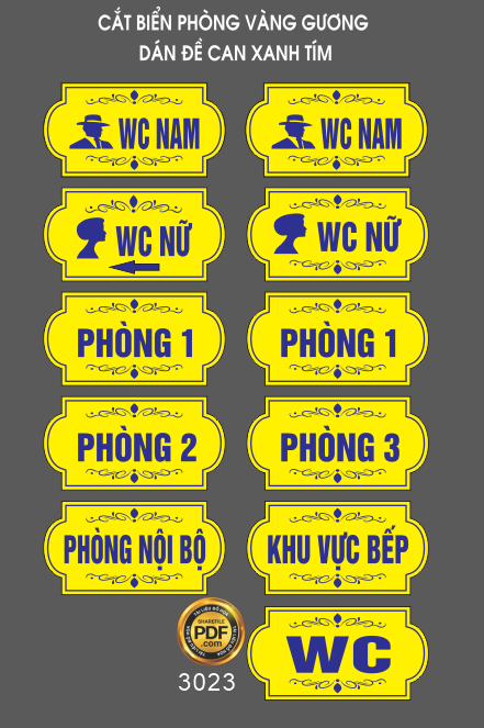 Vector biển phòng cắt CNC alu vàng gương file corel