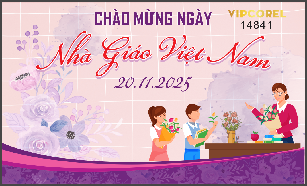 Mẫu mới market chào mừng ngày 20/11 file corel #4