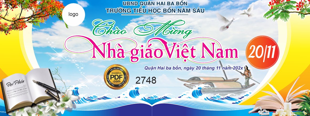 Market chào mừng ngày nhà giáo Việt Nam trường tiểu học