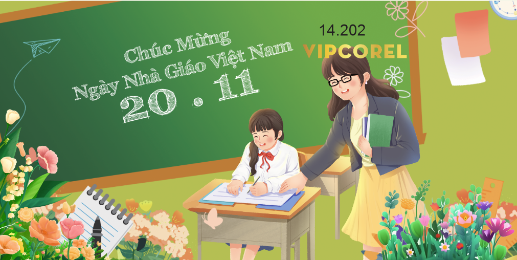 Mẫu mới market mừng ngày 20/11 file corel #7