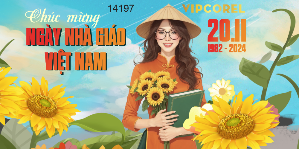 Mẫu mới market mừng ngày 20/11 file corel #2