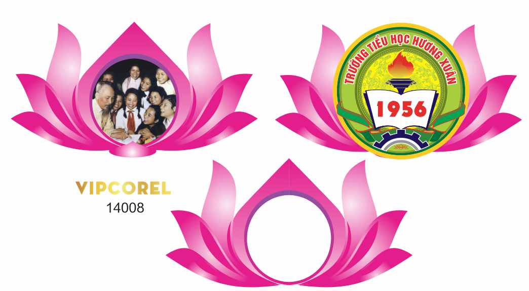 Hoa sen Vector tách nền trang trí file corel