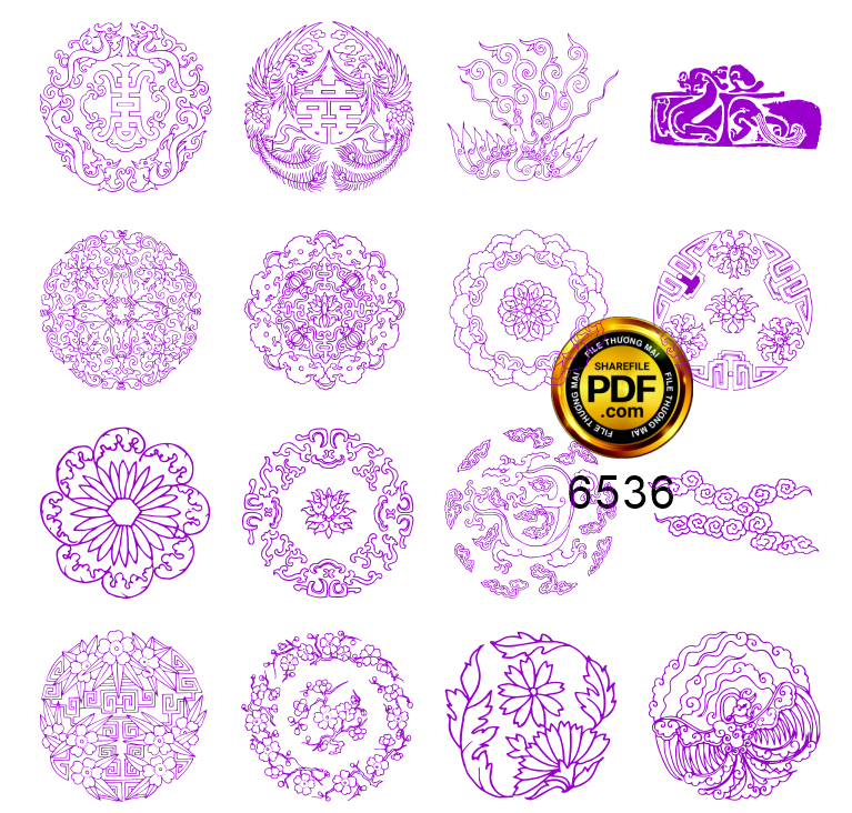 Họa tiết gốm sứ – đường nét cổ điển nghệ thuật #3