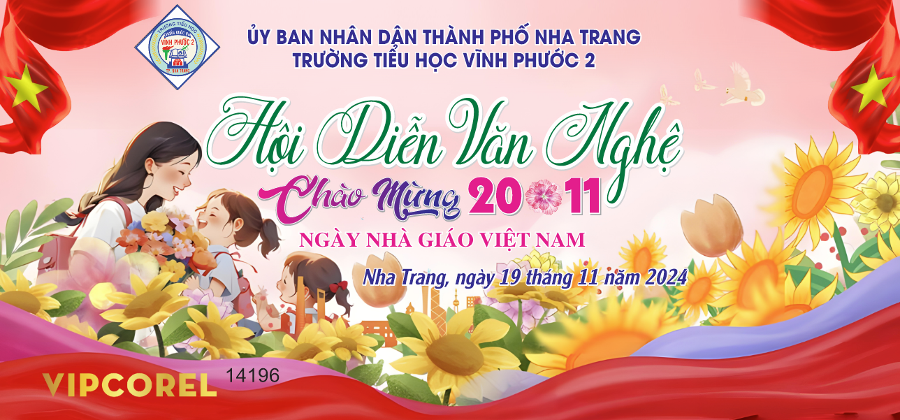 Mẫu mới Hội diễn văn nghệ 20/11 file corel #1