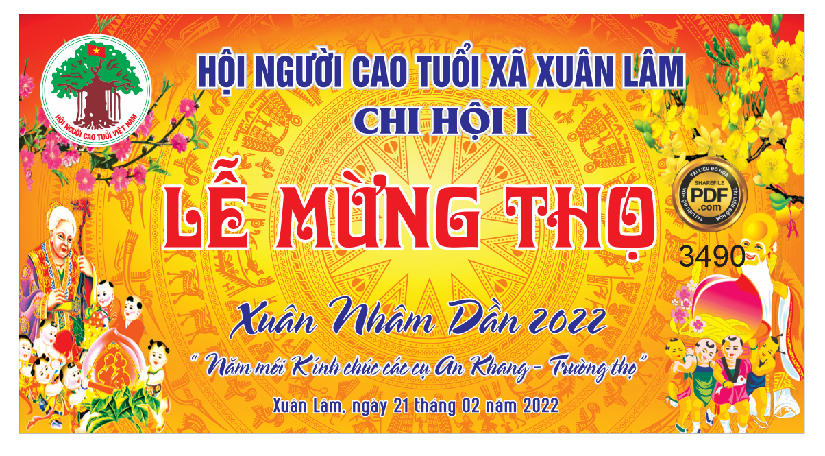 Market lễ mừng thọ người cao tuổi xã Xuân Lâm