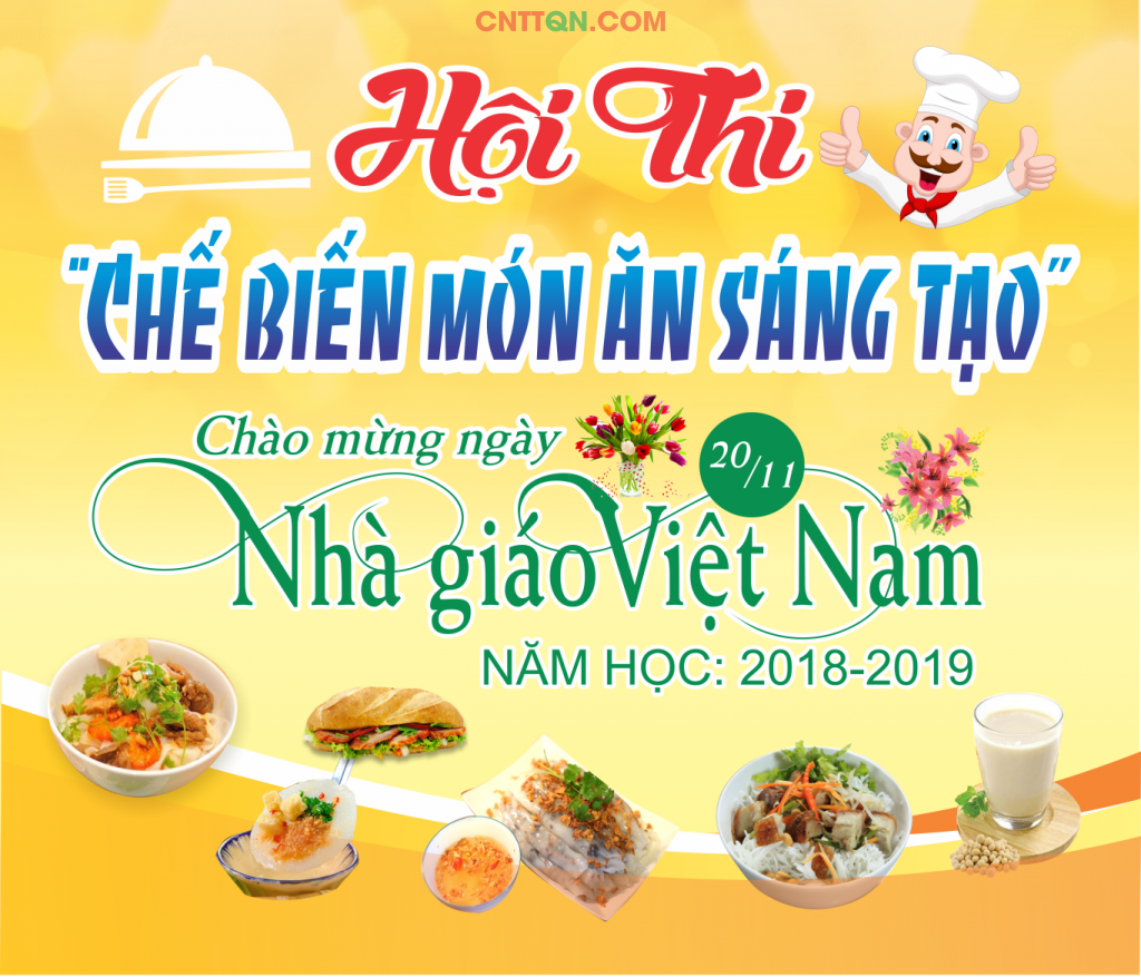 Hội thi chế biến món ăn sáo tạo chào mừng ngày nhà giáo VN