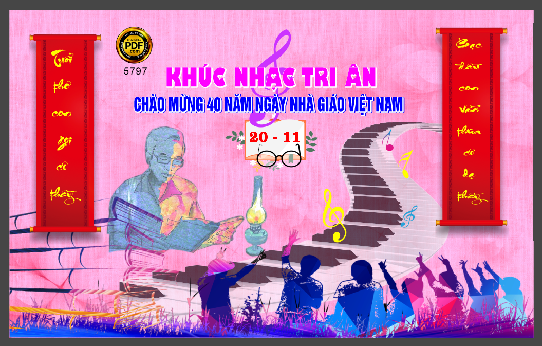 Khúc nhạc tri ân chào mừng 40 năm ngày 20/11 file corel