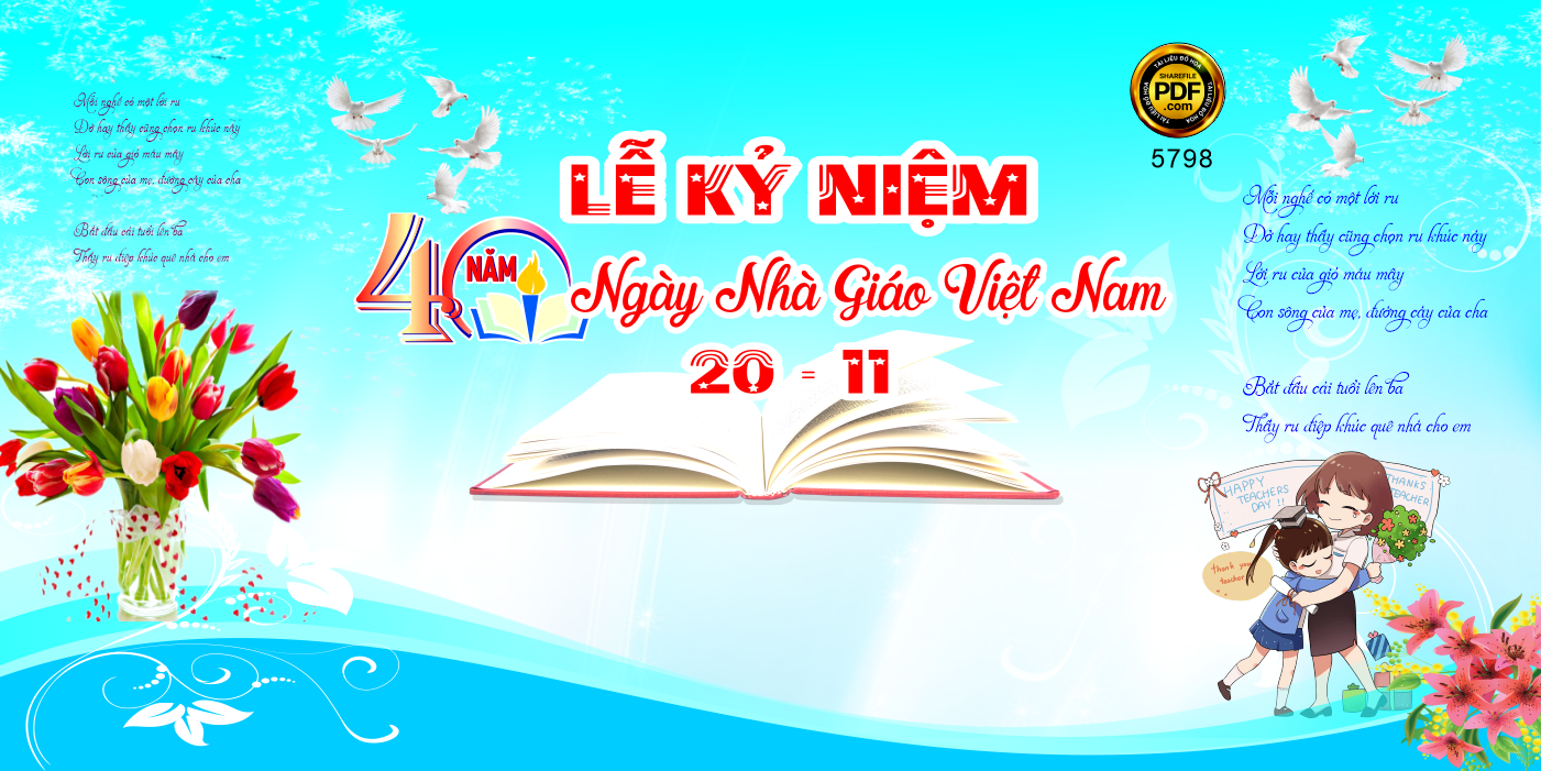 Backdrop Lễ kỷ niệm 40 năm ngày nhà giáo Việt Nam #3