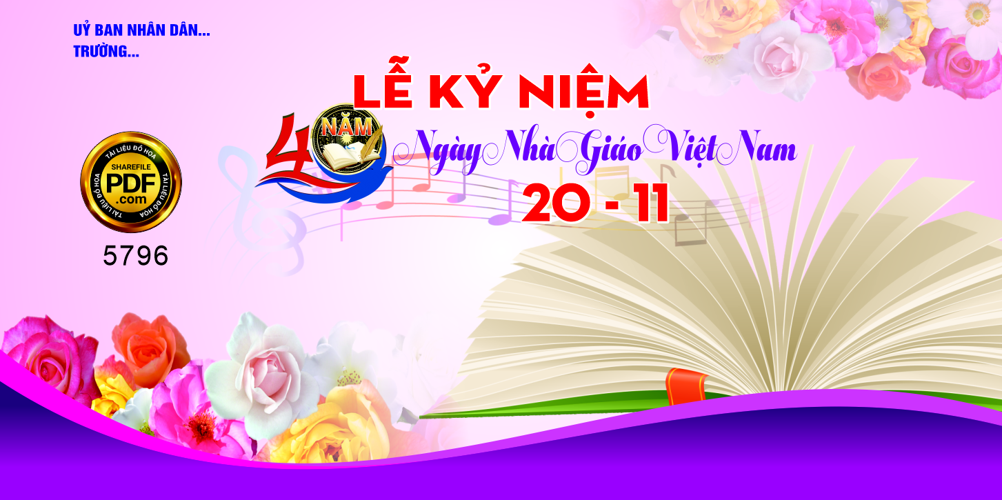 Backdrop kỷ niệm ngày nhà giáo Việt Nam #2