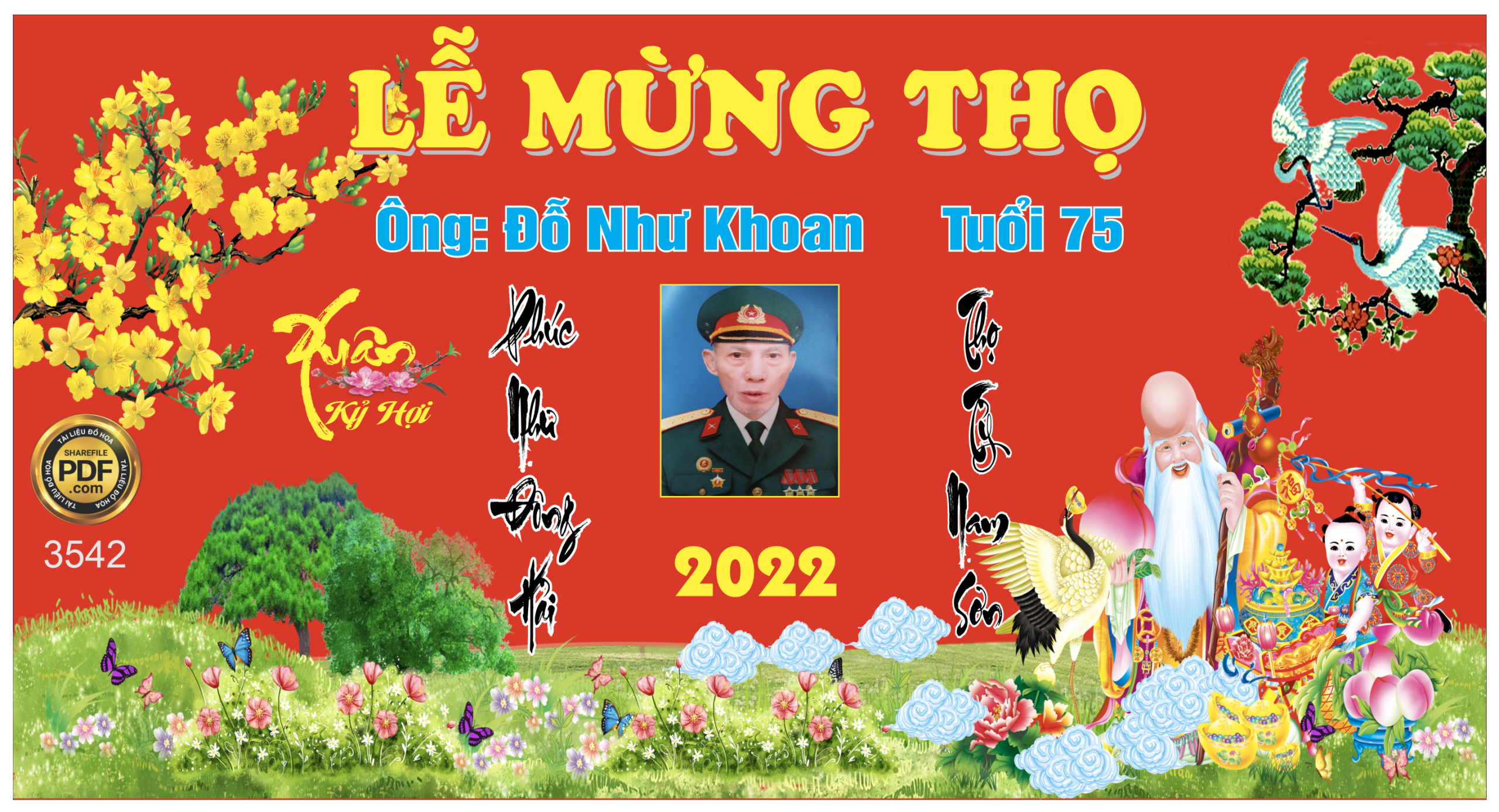 Market Lễ mừng thọ ông Đỗ Như Khoan file Corel