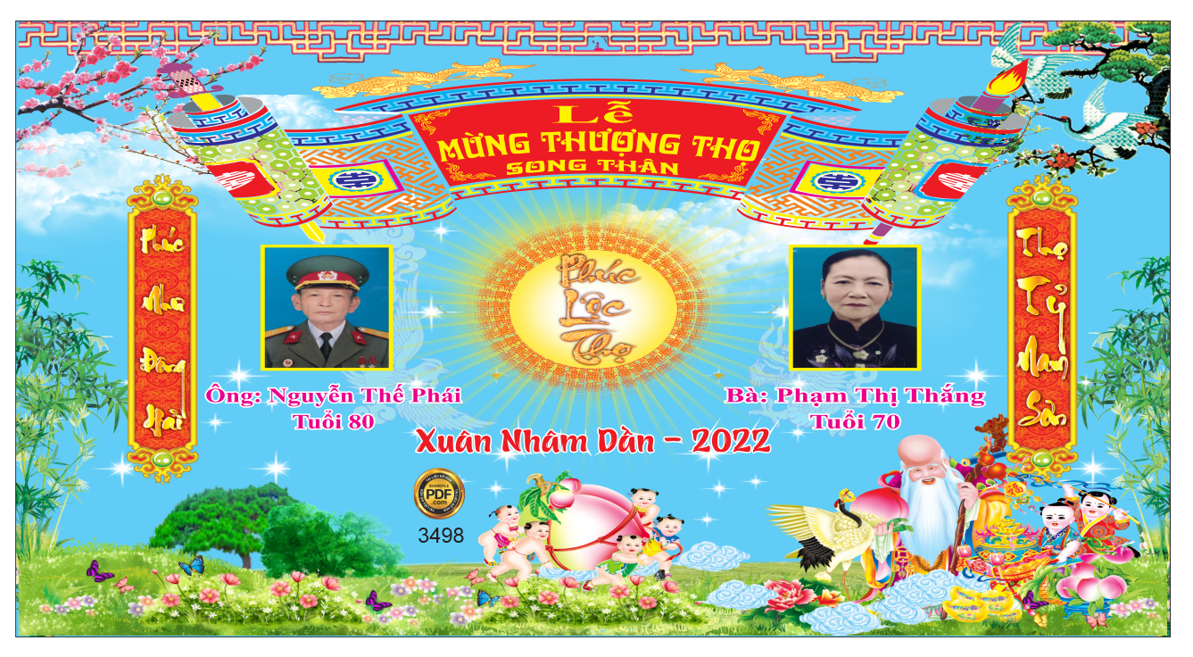 Market Lễ mừng thượng thọ Song Thân file corel