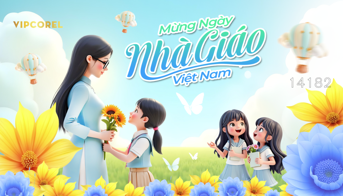 Phông nền ngày nhà giáo Việt Nam 20-11 file PSD #10