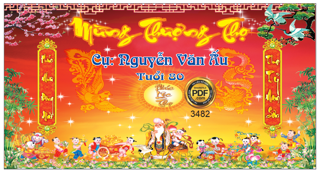 Market mừng thượng thọ cụ Nguyễn Văn Ấu file Corel